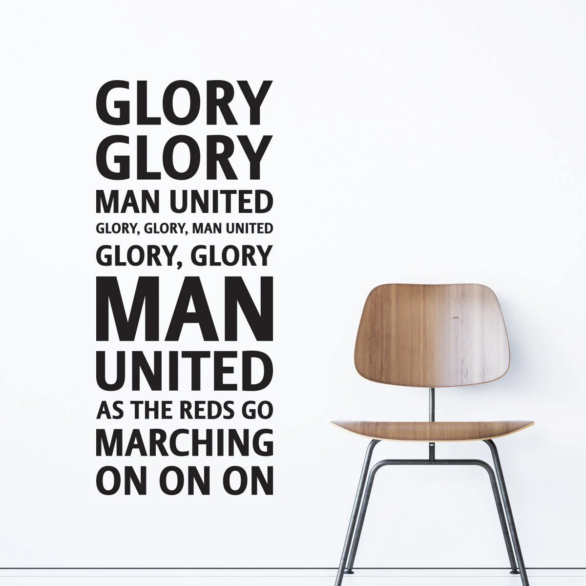 Väggord Glory Glory - Man. United. - Bild 2