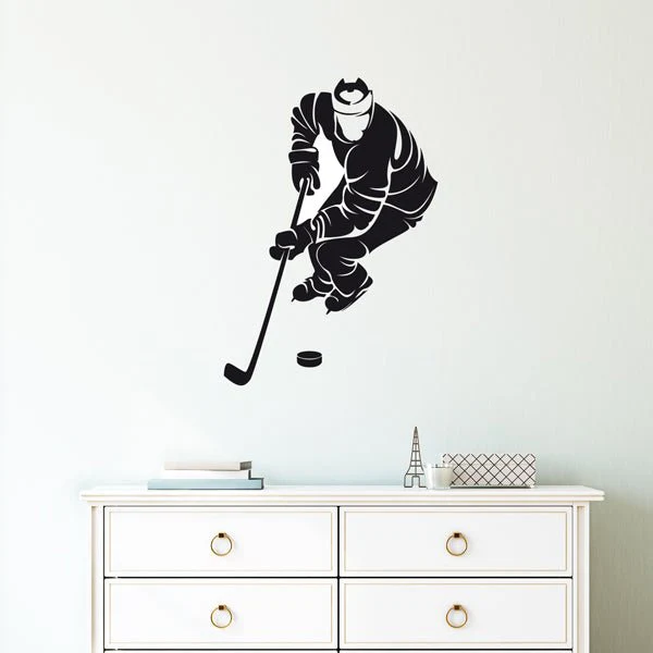 Väggdekor hockeyspelare 2