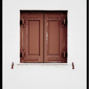 Poster Red window