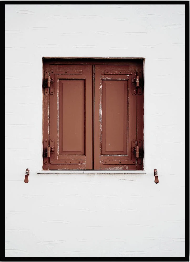 Poster Red window