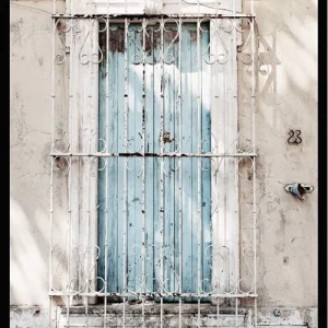 Poster blue window