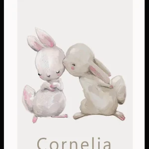 Namntavla rabbit love
