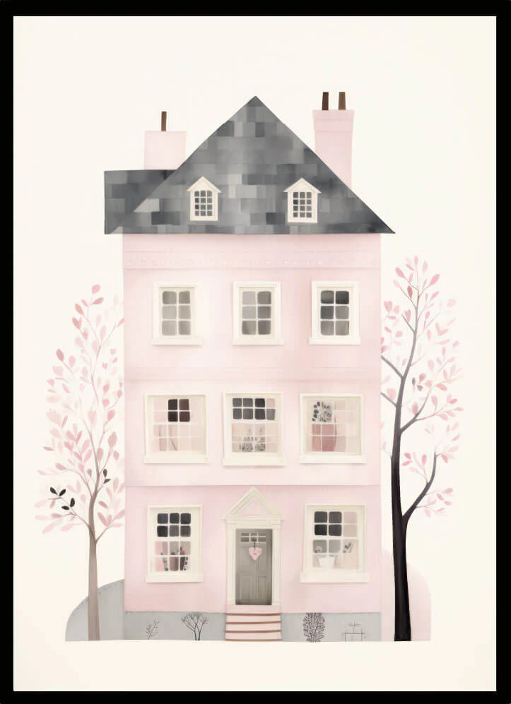 Barntavla -hus rosa 2 - Bild 2