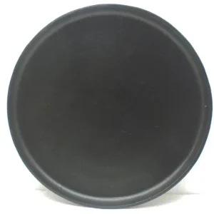 Ljusfat / Dekorfat GROV M, Svart, Aluminium, D31xh1,5cm