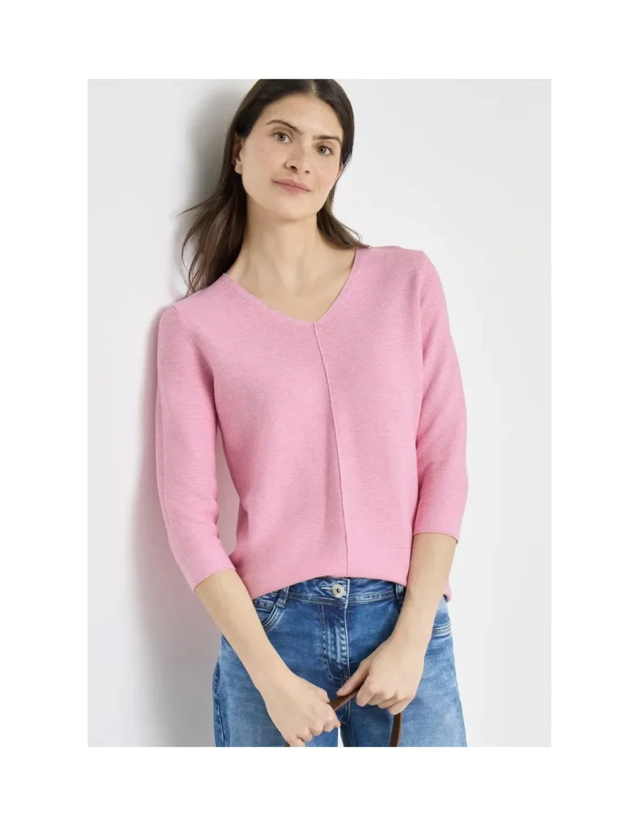 Tos_structured V-Neck - Bild 6