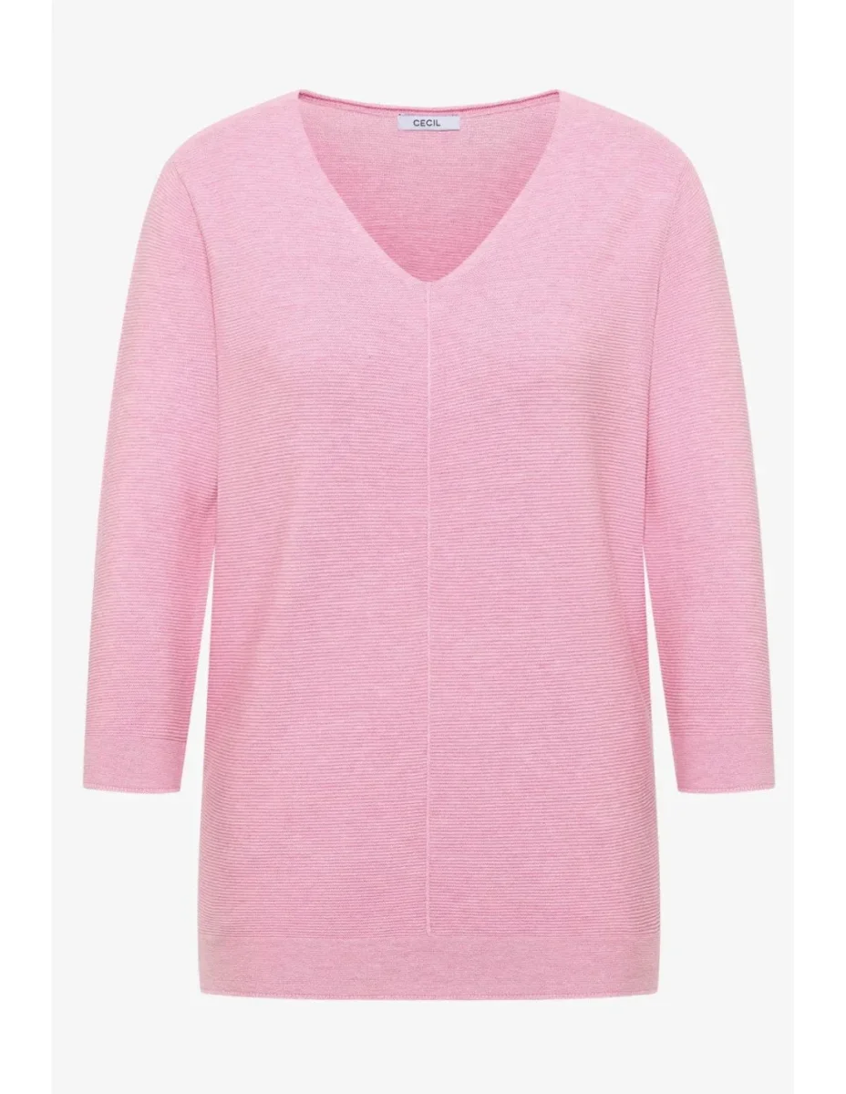Tos_structured V-Neck - Bild 5