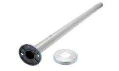Oborrad stolpe spegelpolerad inklusive täcklock KMS251 Stolphöjd: 1100 mm - Bild 2