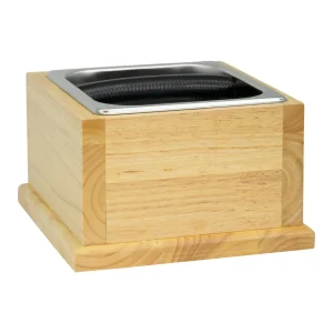 Sopresta Knock Box i Stål med Träram