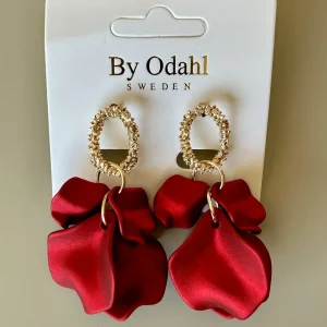 Örhänge Silk/Röd