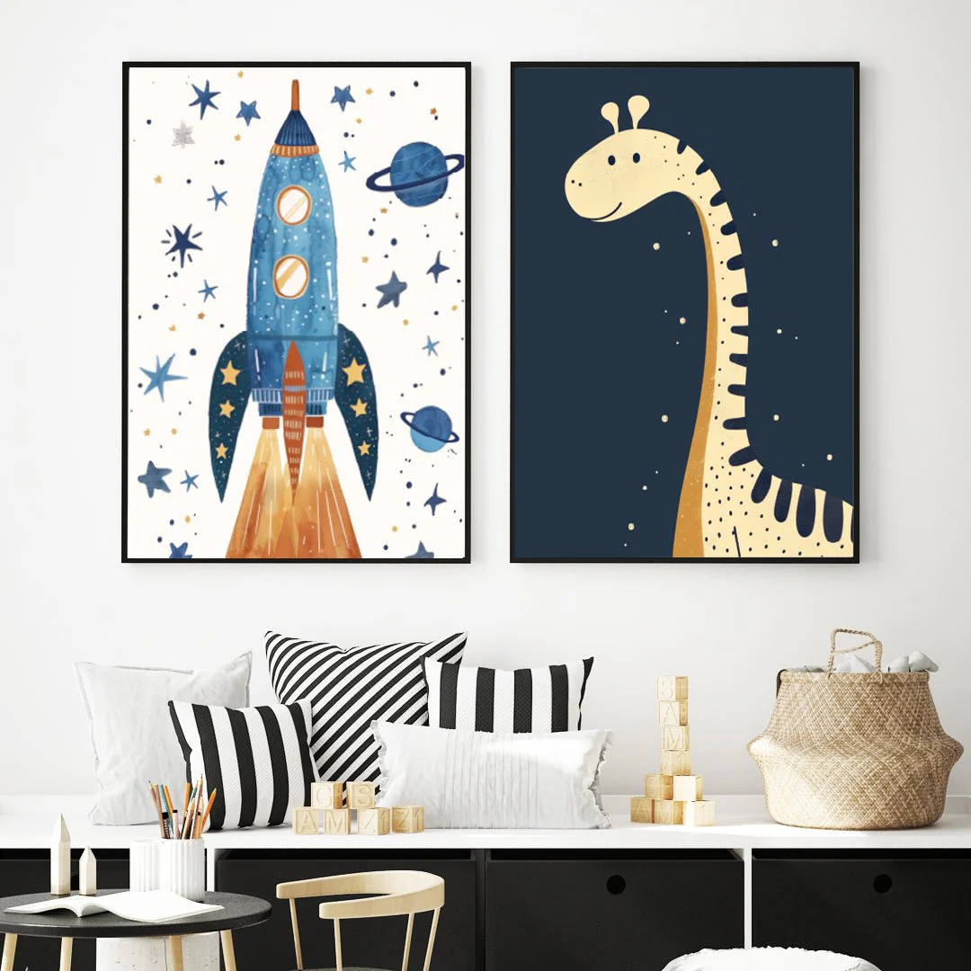 Barntavla - Space Dino - Bild 3