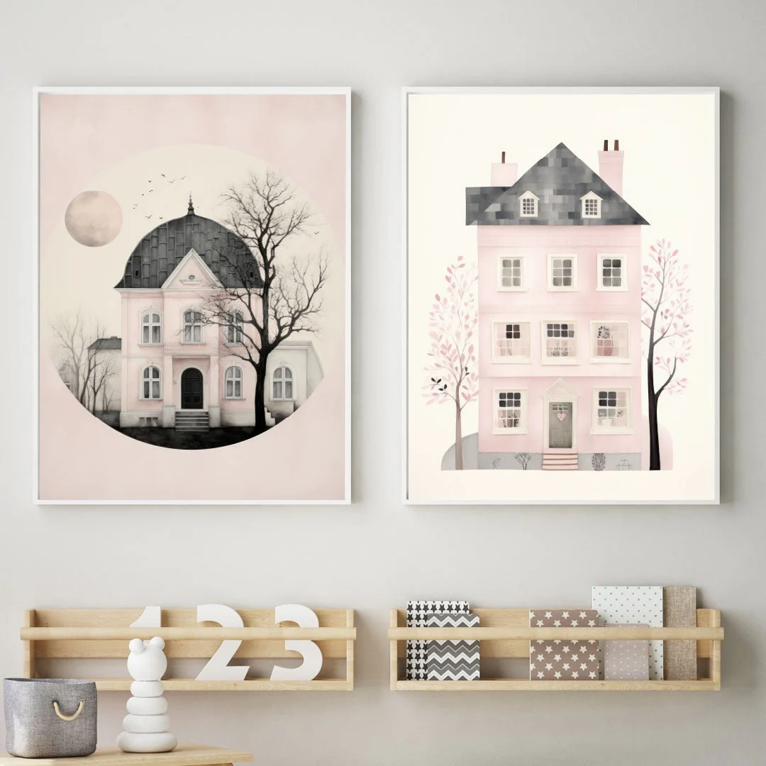 Barntavla -hus rosa 2 - Bild 3
