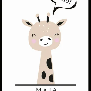 Namntavla Little giraffe